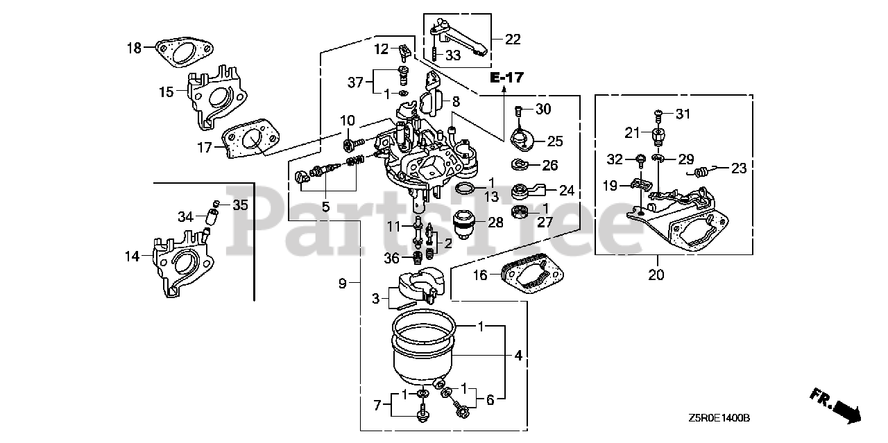Honda Gx390 Carburetor Diagram 1
