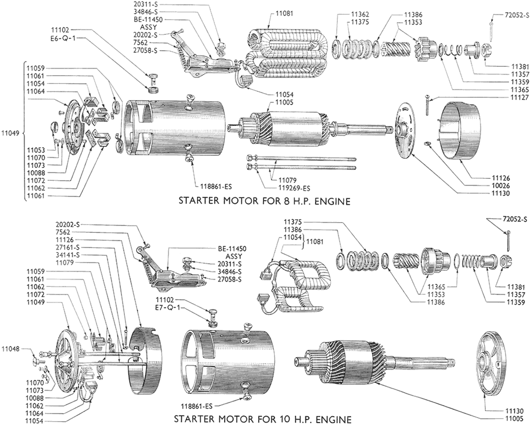 Starter Motor Diagram 1