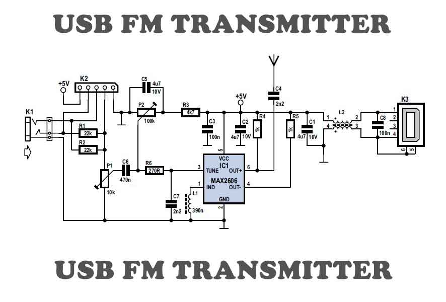 12V Fm Transmitter Circuit Diagram 1