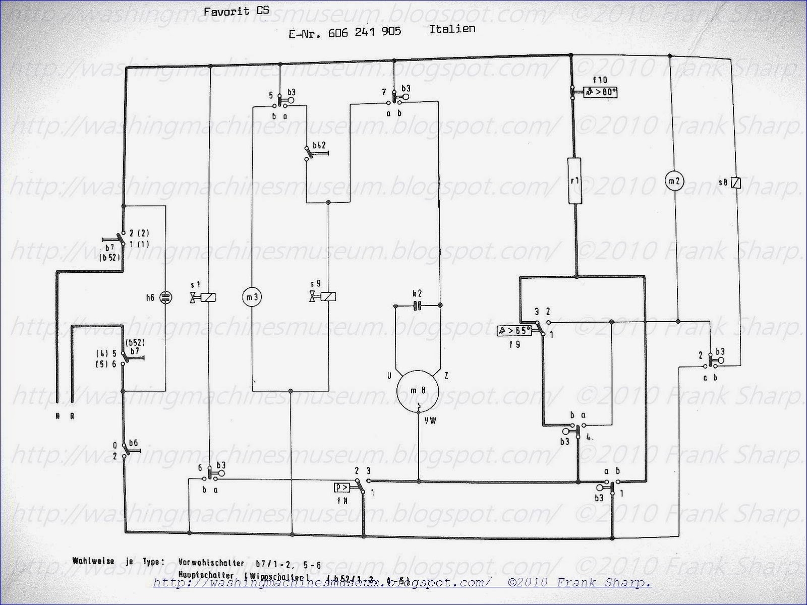 Washing Machine Wiring Diagram And Schematics 1