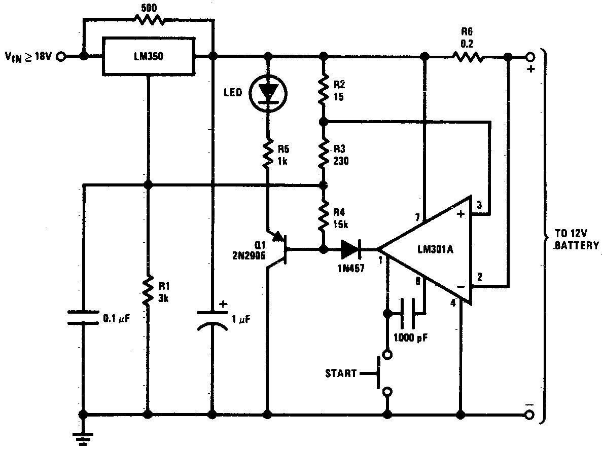 Battery Charger Circuit Diagram 1