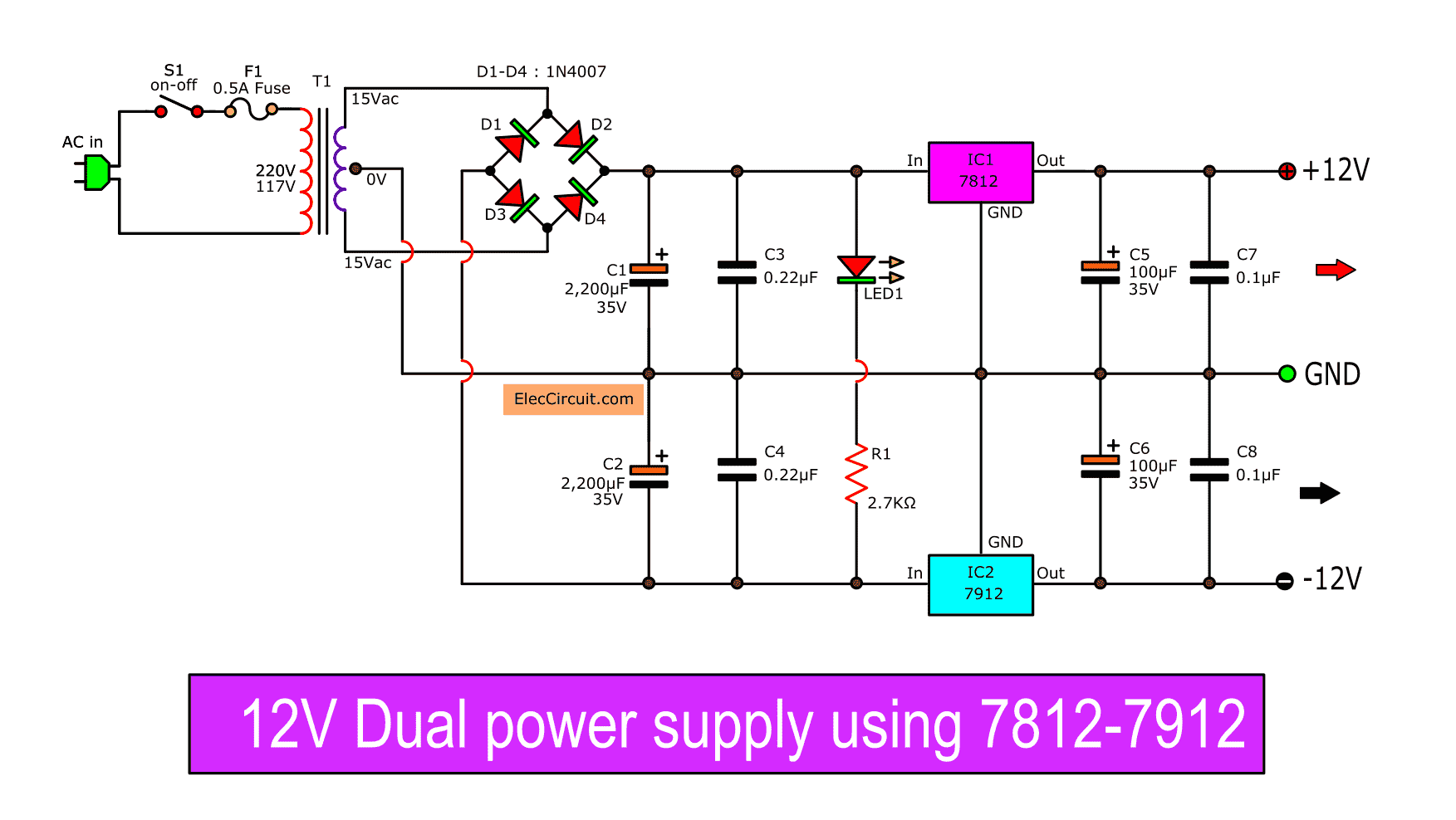12V Dual Power Supply Circuit Diagram 28