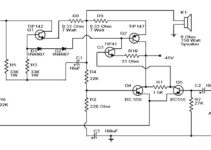 Tip142 Tip147 Amplifier Circuit Diagram