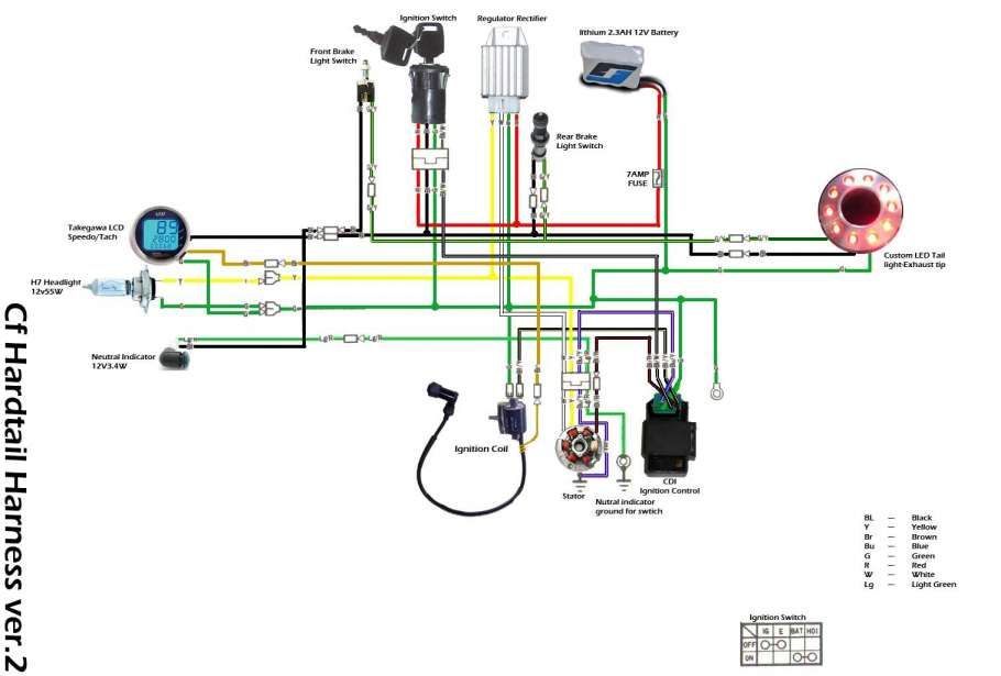 125Cc Pit Bike Wiring Diagram Kick Start 1