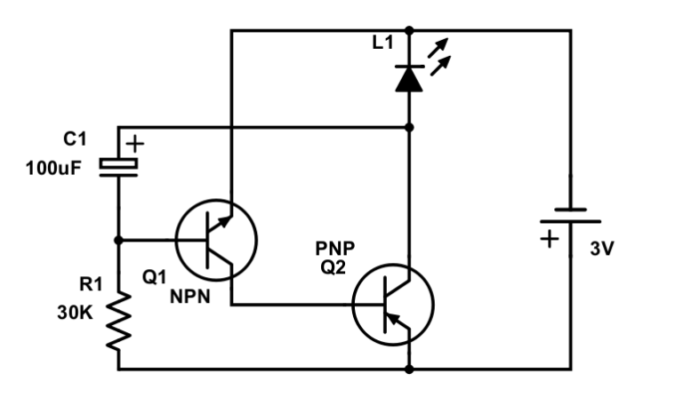 Blinking Led Circuit Diagram - Headcontrolsystem