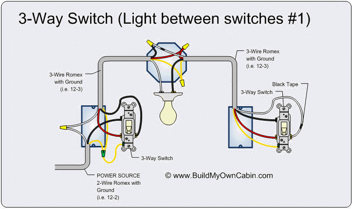 Three Way Switch Connection Diagram 1