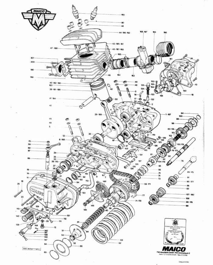 Motorcycle Engine Parts Diagram 1