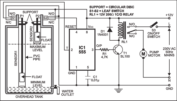 Water Level Controller Circuit Diagram 10