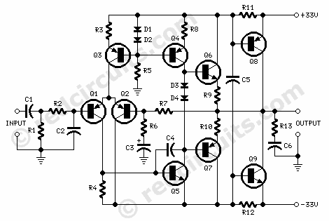 Class B Amplifier Circuit Diagram 55