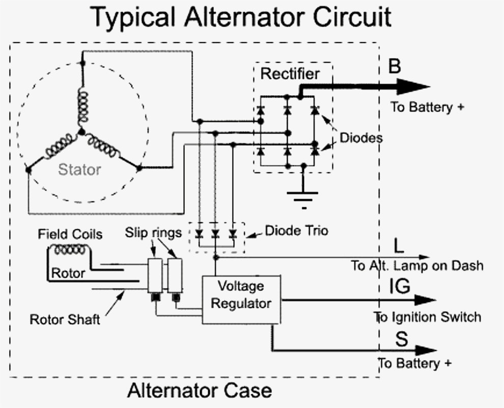 Alternator Circuit Diagram 1