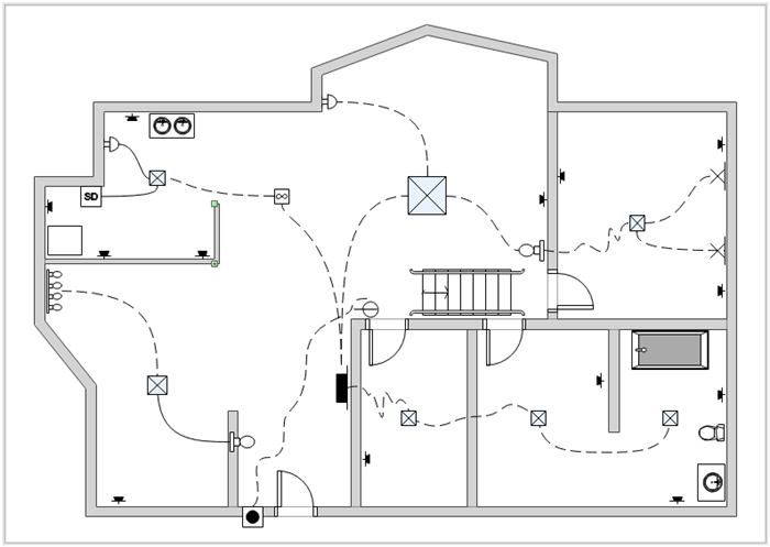 Electrical Wiring Diagram House 1