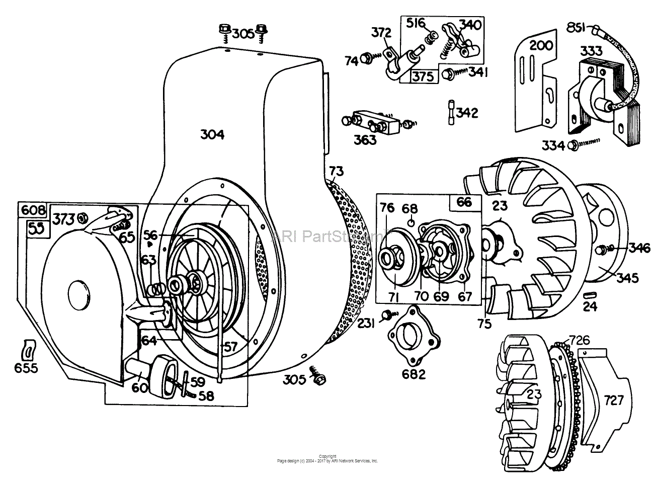 17.5 Hp Briggs And Stratton Engine Parts Diagram 1