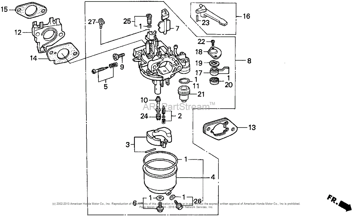 Honda Carburetor Diagram 46