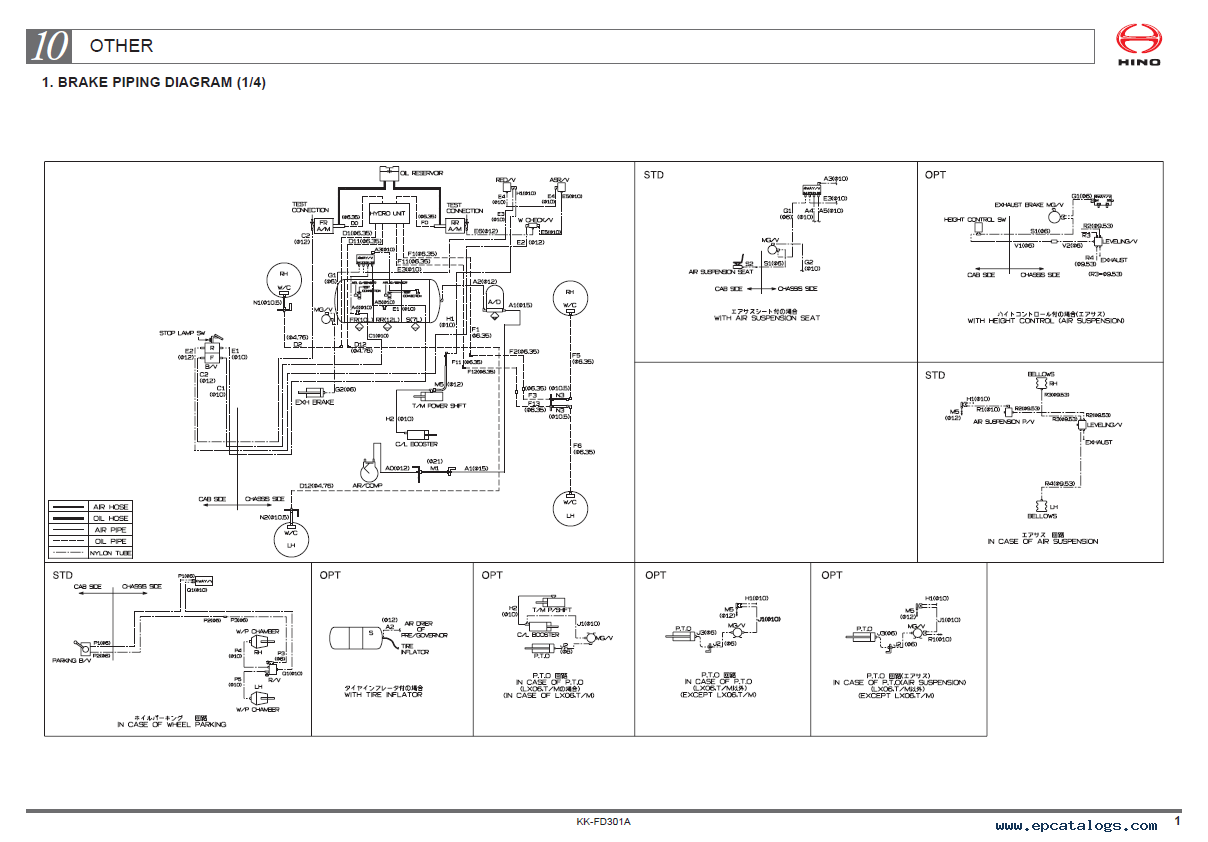 Hino Wiring Diagram Schematic 44