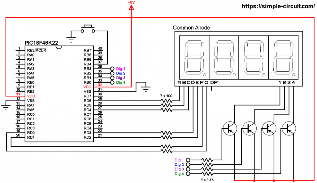 7 Segment Display Pin Diagram 1