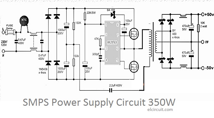 Smps Power Supply Circuit Diagram 1