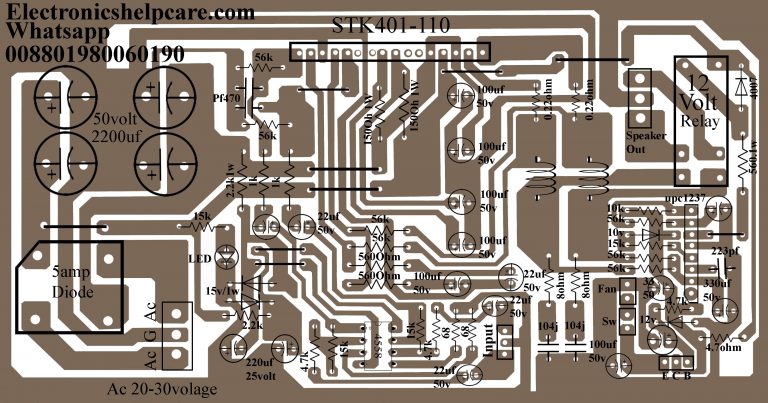 Stk 4191 Amplifier Circuit Diagram 1