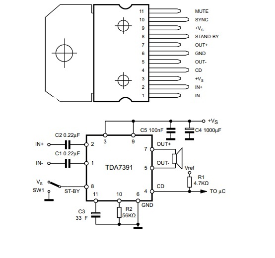 Tda7375 Amplifier Circuit Diagram 1