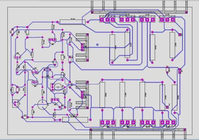 Amplifier Circuit Diagram With Pcb Layout Pcb Amplifier Blog