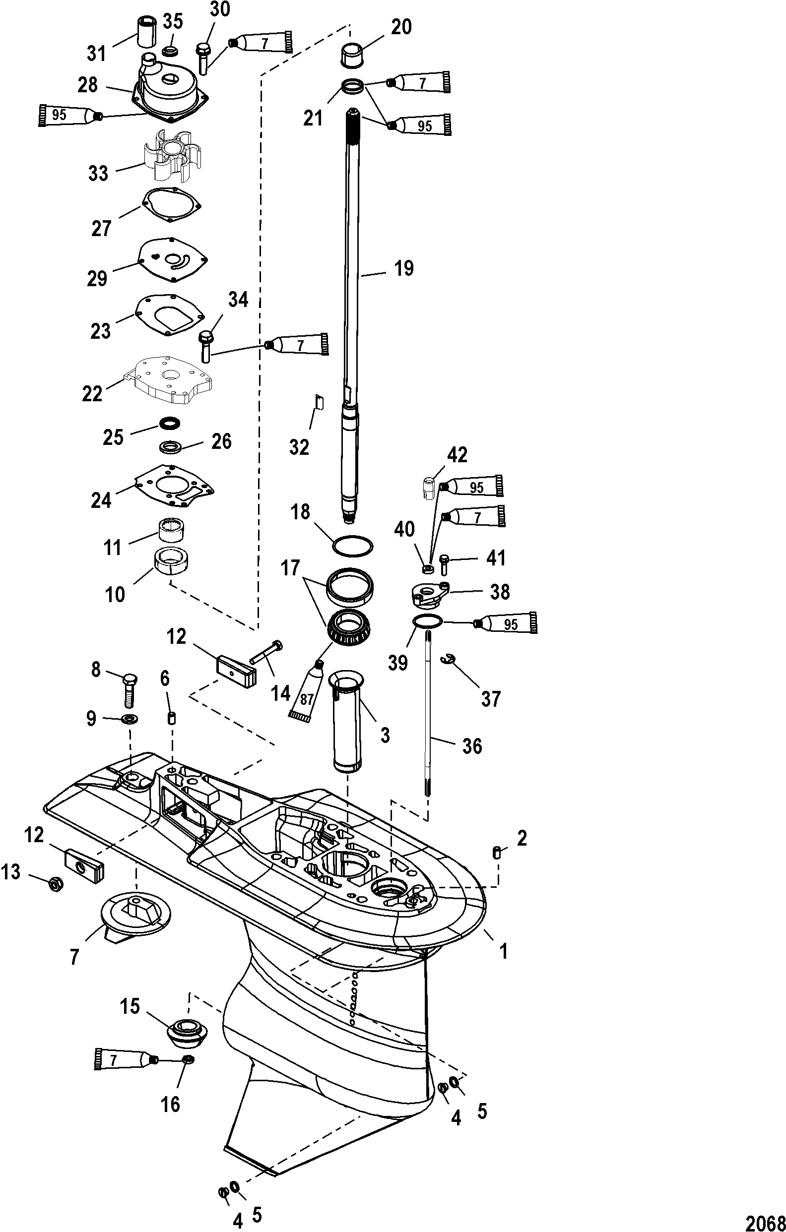 Mercury Outboard Motor Parts Diagram 1