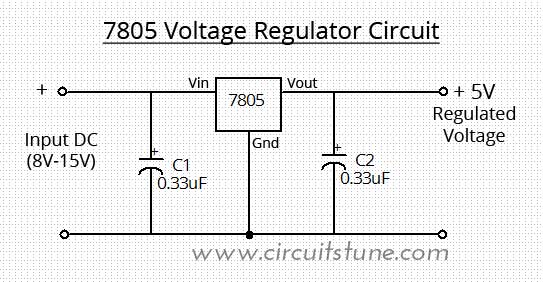 7805 Circuit Diagram 1