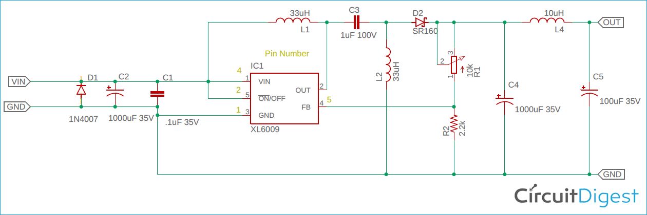 Buck Boost Converter Circuit Diagram 1