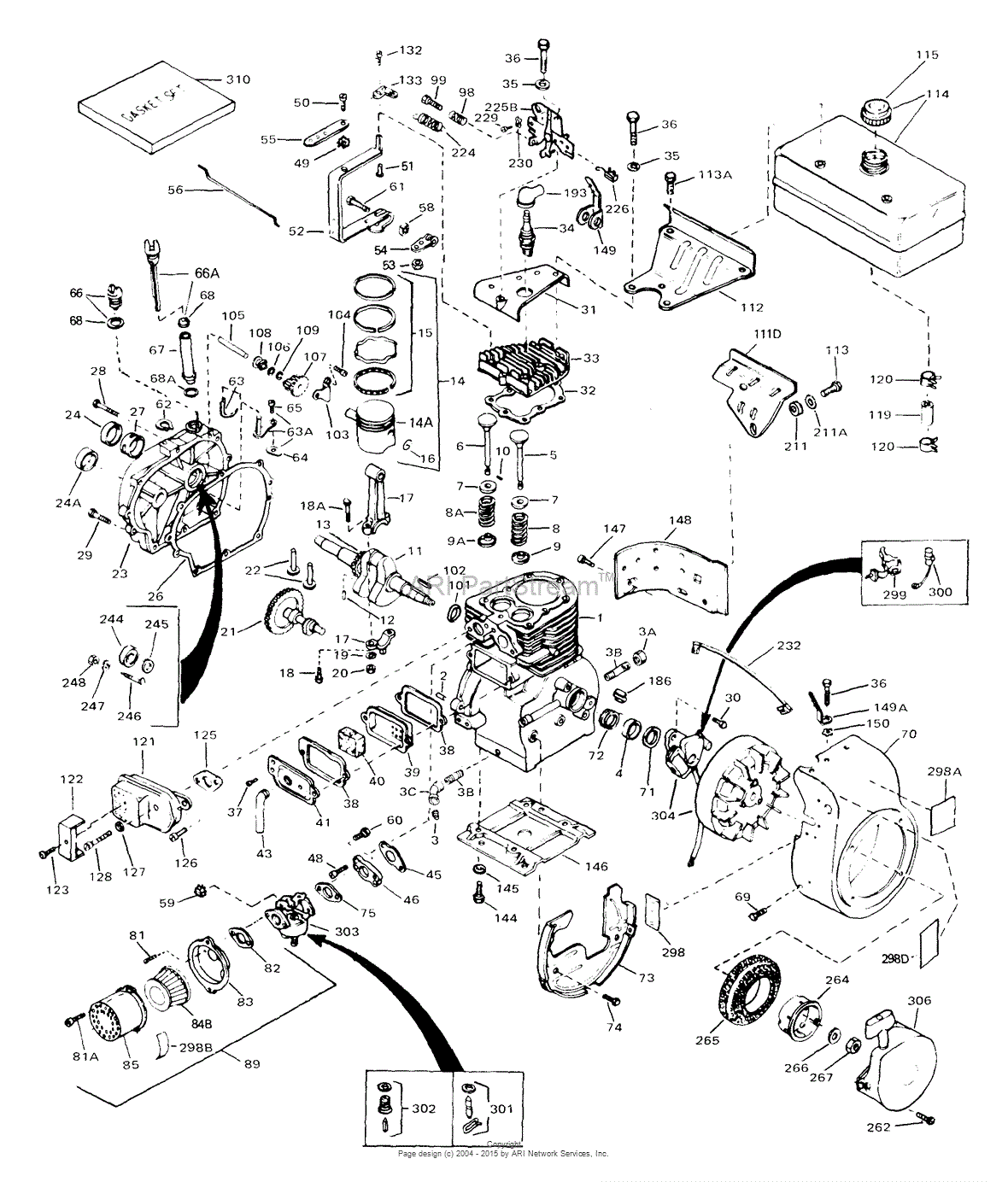 8 Hp Tecumseh Engine Parts Diagram 1
