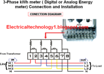 3 Phase Energy Meter Connection Diagram With Ct
