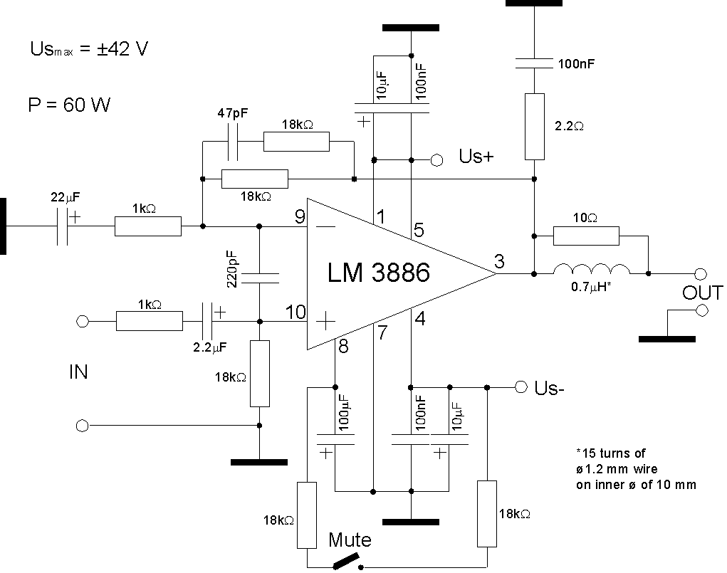 Lm3886 Circuit Diagram 1
