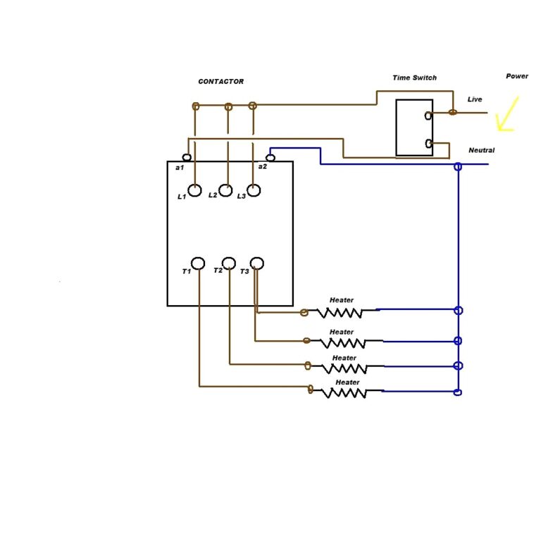 Contactor Wiring Diagram A1 A2 - Headcontrolsystem